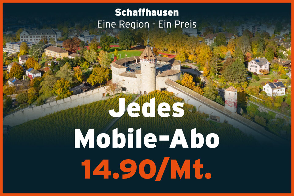 Eine Region ein Preis - Jedes Mobile 14.90/Mt.