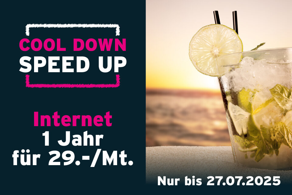 Cool Down Speed up - 29.- für Internet - Promobeschreibung