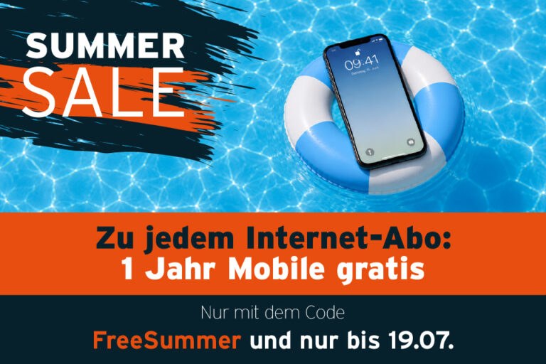 Summer Sale 2026 - Mobile-Abo 1 Jahr gratis